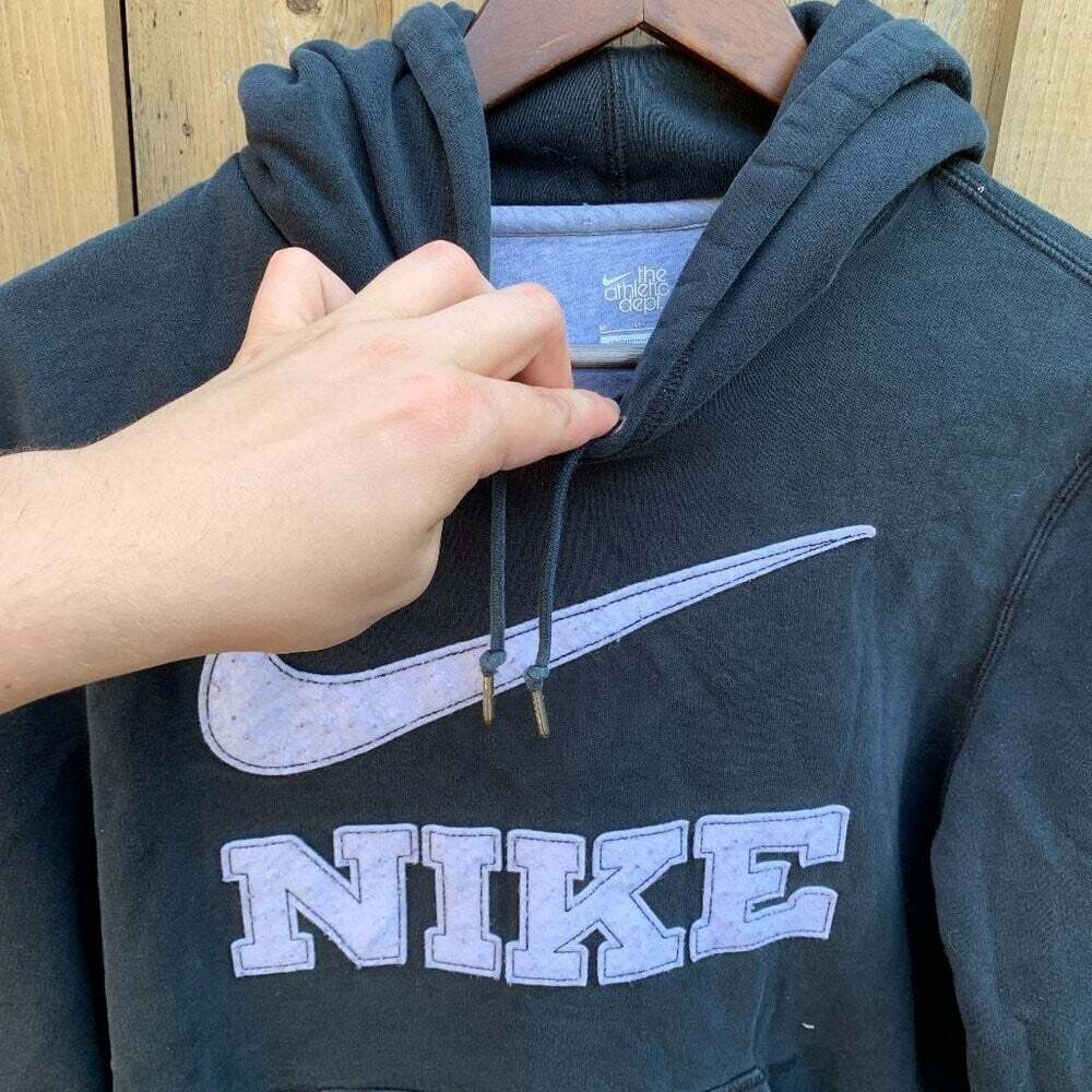 Vintage Nike Embroidered Big Logo Swoosh Hoodie Medium